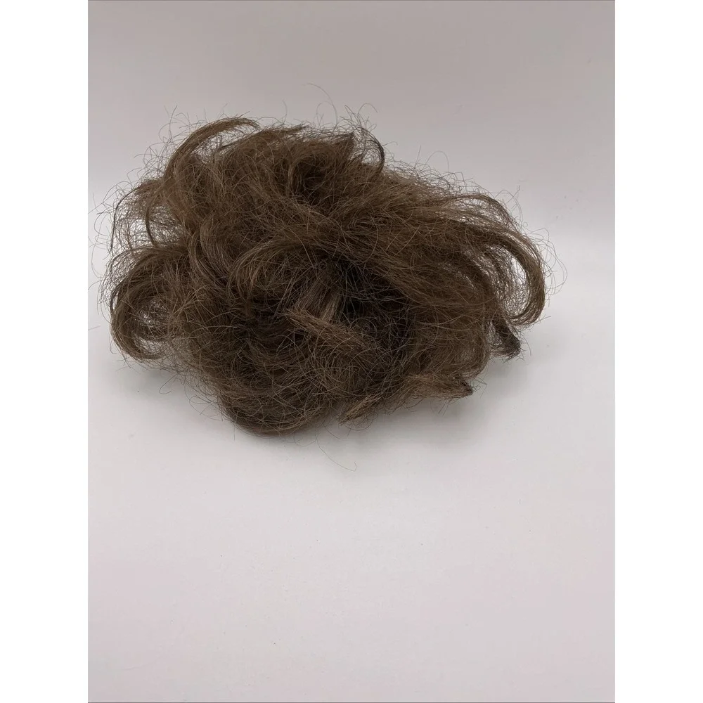 Womens Hair Wig Ponytail Curly Scrunchie Brown